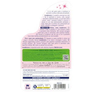 Nuncas Lava e Incera Rosa Tea 1L Detergente con Cera per Pavimenti 