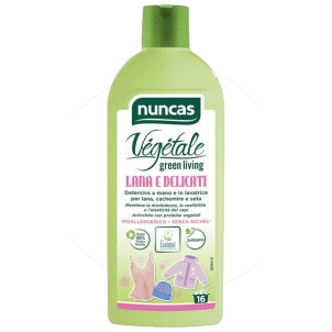 Nuncas Vegetale Lana e Delicati 500ml Detersivo Liquido Mano e Lavatrice Ipoallergenico