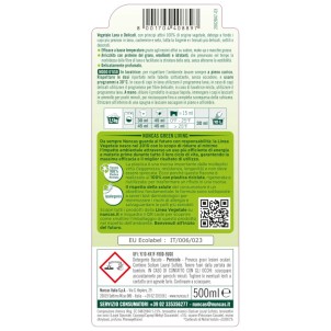 Nuncas Vegetale Lana e Delicati 500ml Detersivo Liquido Mano e Lavatrice Ipoallergenico