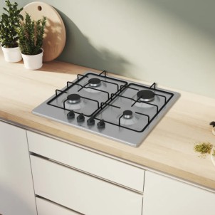 Bosch PGP6B5K85 Inox Piano Cottura Gas 60cm Comandi Frontali Sicurezza Fuochi Serie4