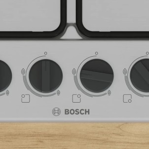 Bosch PGP6B5K85 Inox Piano Cottura Gas 60cm Comandi Frontali Sicurezza Fuochi Serie4