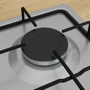 Bosch PGP6B5K85 Inox Piano Cottura Gas 60cm Comandi Frontali Sicurezza Fuochi Serie4