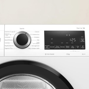 Bosch WQG233C0IT Asciugatrice 8Kg CestelloLana AutoDry IronAssist Filtro EasyClean Motore Inverter Bidirezionale Serie6