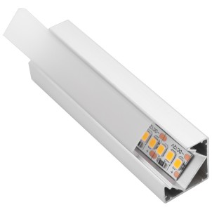 Century KPRAN-1818 Alluminio 200cm Profilo Angolare per Striscia Led Cover Opaca