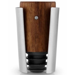 Eva Solo Liquid Lounge Champagne Stopper Legno Noce e Acciaio Tappo per Champagne