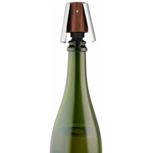 Eva Solo Liquid Lounge Champagne Stopper Legno Noce e Acciaio Tappo per Champagne