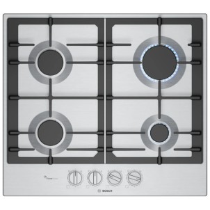 Bosch PCP6A5I90 Inox Piano Cottura Gas 60cm FlameSelect Manopole Magnetiche Serie6