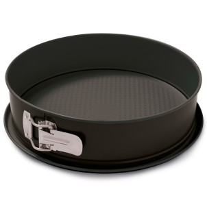 Barazzoni Tortiera Apribile 1 Fondo 24cm Acciaio al Carbonio Rivestimento Antiaderente