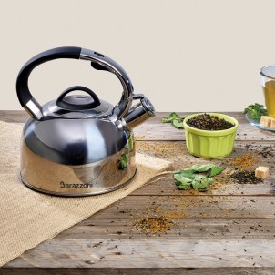 Barazzoni Bollitore 2,5L Inox per Piani Cottura Induzione Gas Vetroceramica Elettrico