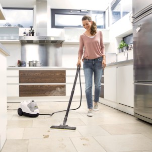 Karcher SC 4 EasyFix White Pulitore a Vapore a Traino Pressione 3,5 bar Serbatoio Estraibile