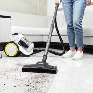 Karcher VC 3 White Aspirapolvere Traino Senza Sacco 700W Tecnologia Multiciclonica Filtro Hepa