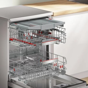 Bosch SMS8ECI02E Inox Lavastoviglie 14Coperti 3°CestelloVDPro 42dB EfficientDry EmotionLight Serie8
