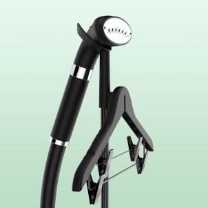 SteamOne Henri 2 Black Steamer Verticale 2000W Vapore 42g/min 1,8L Appendino Ruote