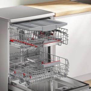 Bosch SMS6ECI15E Inox Lavastoviglie 14Coperti 3°Cestello 42dB EfficientDry Display ComandiNascosti VascaInox HC Serie6