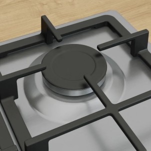 Bosch PGQ7B5K90 Inox Piano Cottura Gas 75cm 5 Fuochi Bruciatore turboWok Griglie Ghisa Serie4