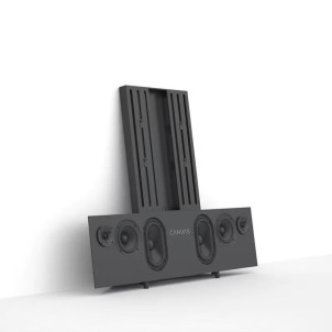 Canvas 55" Fabric Black Soundbar Hi-Fi BACCH 3D WiFi AirPlay2 GoogleCast HDMI eARC Pavimento Parete