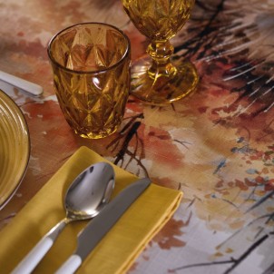 Maison Sucrée Tovaglia Korin Foliage 155x225 Tessuto AntiMacchia NoStiro