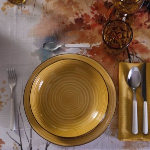 Maison Sucrée Tovaglia Korin Foliage 155x225 Tessuto AntiMacchia NoStiro