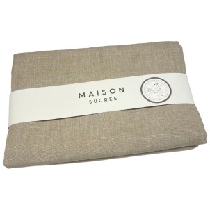 Maison Sucrée Tovaglia Korin var.03 Tortora 155x225 Tessuto AntiMacchia NoStiro