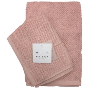 Maison Sucrée Asciugamani Viso e Ospite Pepe var.32 Cipria Spugna 100% Cotone