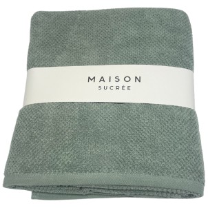 Maison Sucrée Telo Doccia Pepe var.27 Eucalipto 100x150 Spugna 100% Cotone