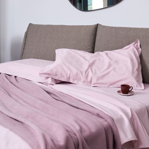 Maison Sucrée Federe 4 Volani Materia200 var.07 rosa perla 82x52 2 pezzi