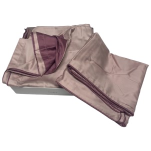 Maison Sucrée Parure Copripiumino Marais300 Bi-Color var.05 IncantoUva 2 piazze 255x200