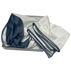 Maison Sucrée Parure Copripiumino Marais300 Bi-Color var.06 BiancoAtmosfera 2 piazze 255x200