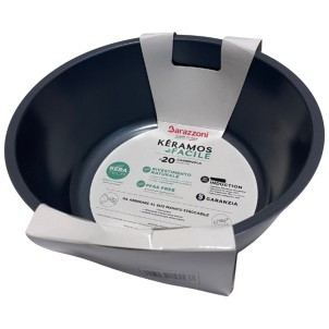 Barazzoni Keramos Facile Casseruola 2,4L 20cm Ceramica Alluminio Manico Separato Optional Funziona su Gas Elettrico Induzione