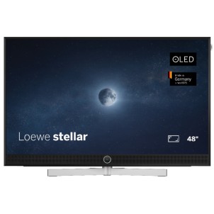 Loewe Stellar 48 DR+ Alu+BlackLava TV 48" OLED MLA META 4K Smart os8 Vidaa SL8 SSD 1TB 2Tuner MagicLight Base Girevole