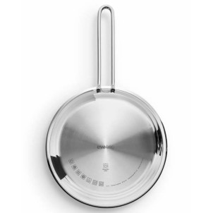 Eva Solo Padella 24cm Laser Titanium Inox Riciclato 90% Slip-Let Antiaderente x Gas Elettrico Induzione Forno