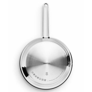 Eva Solo Padella 28cm Laser Titanium Inox Riciclato 90% Slip-Let Antiaderente x Gas Elettrico Induzione Forno