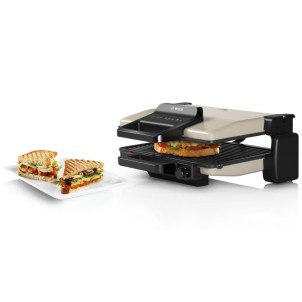 Bosch TCG3302 Silver Bistecchiera 2000W 3 Posizioni Piastre Rimovibili Lavabili in Lavastoviglie 22x31cm 