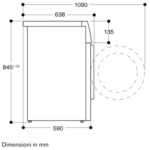 Gaggenau WM260166 Lavatrice 60cm 10Kg 1600giri i-Dos SpeedPerfect Vapore MiniCarico Macchie Serie200