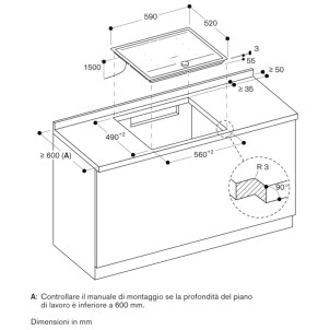 Gaggenau CI262115 Piano Cottura Induzione 60cm FlexInduction Comando Twist-Pad Serie200