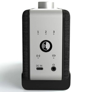 Faller Oskar Grey Amplificatore Vocale per TV Ingressi Ottico Line Uscita Cuffia Ricaricabile