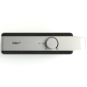 Faller Oskar Grey Amplificatore Vocale per TV Ingressi Ottico Line Uscita Cuffia Ricaricabile