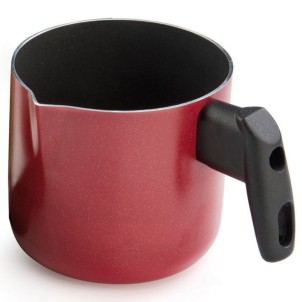 Barazzoni Bollilatte I Piccinini Rosso o Nero 10cm 700ml Alluminio Rivestitimento Antiaderente Gas Elettrico