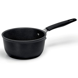 Barazzoni 33 Carati Casseruola 16cm 1,4L Alluminio Rivestitimento Diamantech Coperchio Gas Elettrico Induzione