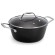 Barazzoni Black Titan Pro Casseruola 24cm 4,1L Alluminio Rivestitimento Antiaderente 5 Strati Coperchio Gas Elettrico Induzione