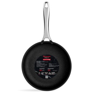 Barazzoni Black Titan Pro Padella 28cm 2,6L Alluminio Rivestitimento Antiaderente 5 Strati Gas Elettrico Induzione