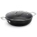 Barazzoni Black Titan Pro Tegame 28cm 4,1L Alluminio Rivestitimento Antiaderente 5 Strati Coperchio Gas Elettrico Induzione