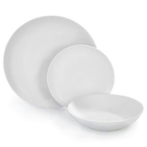 Barazzoni Fiocco Bianco Piatti Set 18 pezzi Porcellana