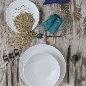 Barazzoni Fiocco Bianco Piatti Set 18 pezzi Porcellana