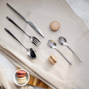 Barazzoni Malachite Posate Servizio da 24 pezzi Inox Lucido