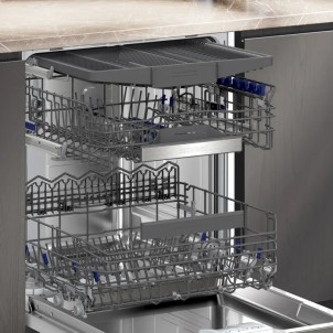 Siemens SN75EX13CE Lavastoviglie Incasso 14Coperti 3°Cestello 42dB VascaInox varioSliding autoOpenDry iQ500