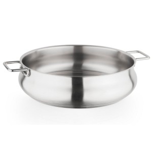 Barazzoni Tummy Tegame 22cm 2,25L Acciao Inox 18/10 Fondo Triplen per Gas Elettrico Induzione