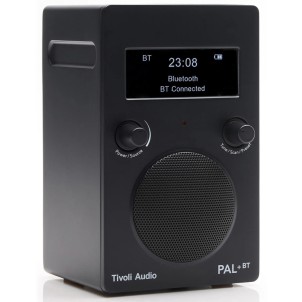 TivoliAudio Pal+ BT Black Radio DAB/DAB+ FM Bluetooth Aux DoppiaSveglia Ricaricabile USB-C