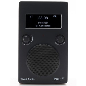TivoliAudio Pal+ BT Black Radio DAB/DAB+ FM Bluetooth Aux DoppiaSveglia Ricaricabile USB-C