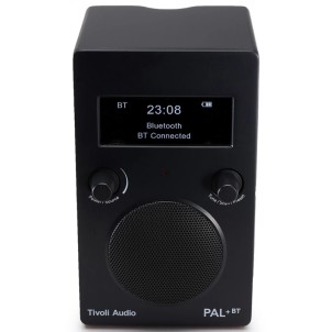 TivoliAudio Pal+ BT Black Radio DAB/DAB+ FM Bluetooth Aux DoppiaSveglia Ricaricabile USB-C